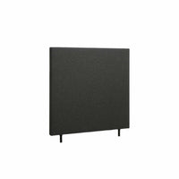 Flygel sengegavl i 120 cm med stof i antracit farve.