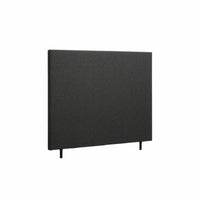 Flygel sengegavl i 140 cm med stof i antracit farve.